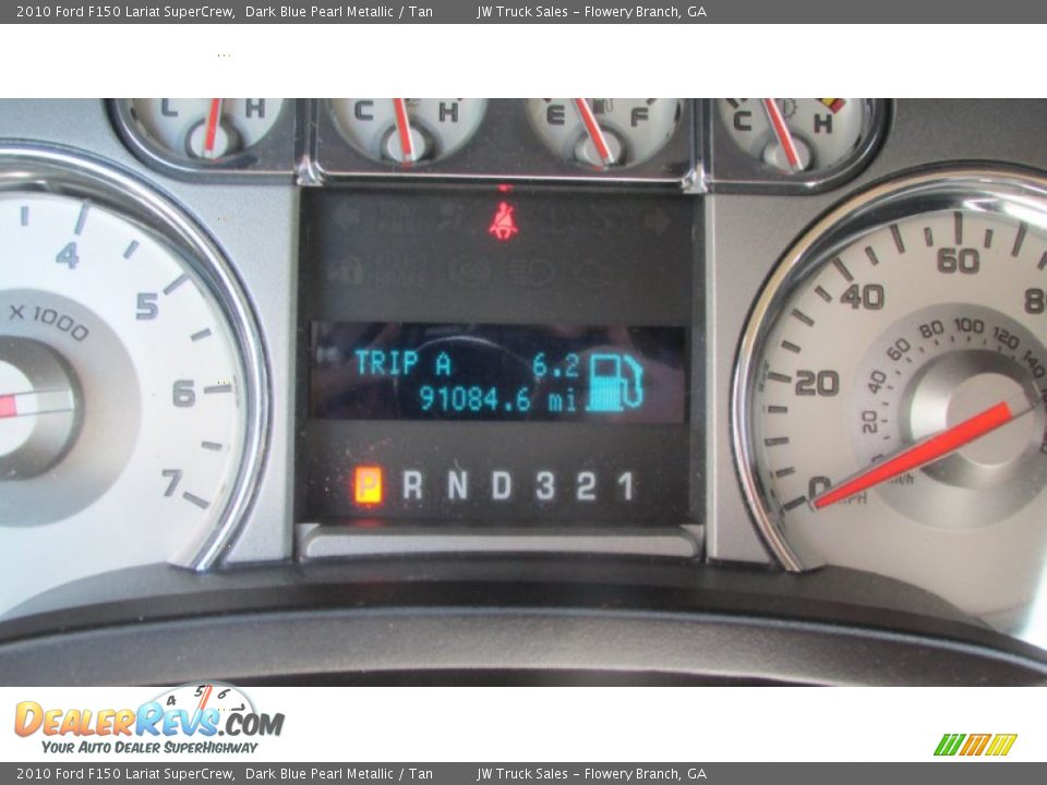 2010 Ford F150 Lariat SuperCrew Dark Blue Pearl Metallic / Tan Photo #22