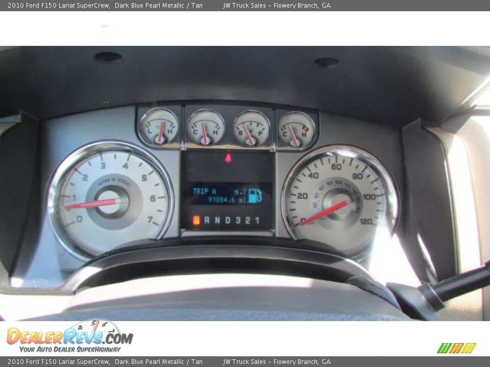 2010 Ford F150 Lariat SuperCrew Dark Blue Pearl Metallic / Tan Photo #23