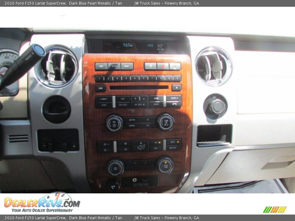 2010 Ford F150 Lariat SuperCrew Dark Blue Pearl Metallic / Tan Photo #24