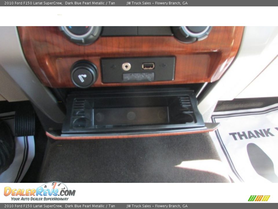 2010 Ford F150 Lariat SuperCrew Dark Blue Pearl Metallic / Tan Photo #25