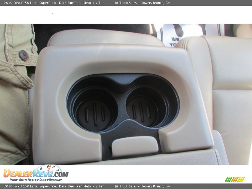 2010 Ford F150 Lariat SuperCrew Dark Blue Pearl Metallic / Tan Photo #26