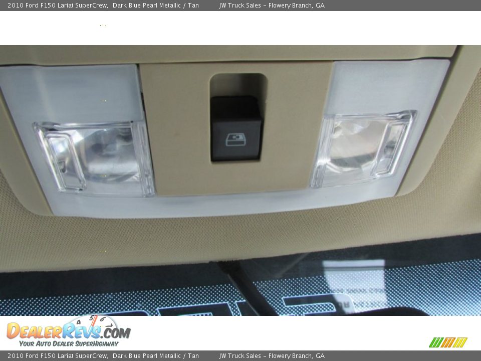 2010 Ford F150 Lariat SuperCrew Dark Blue Pearl Metallic / Tan Photo #28
