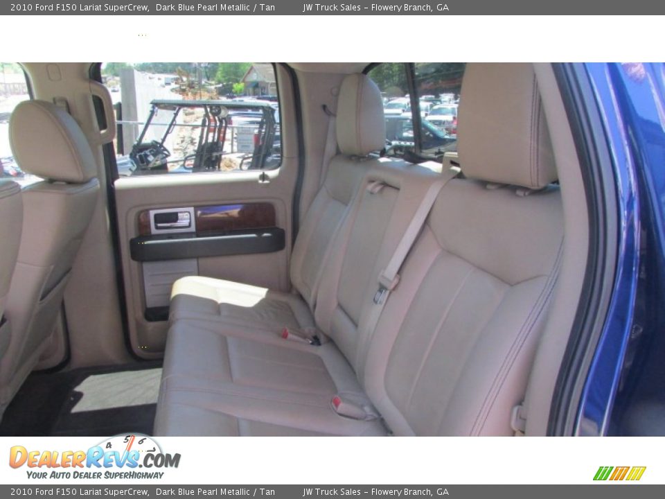 2010 Ford F150 Lariat SuperCrew Dark Blue Pearl Metallic / Tan Photo #30