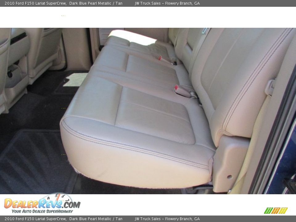 2010 Ford F150 Lariat SuperCrew Dark Blue Pearl Metallic / Tan Photo #31