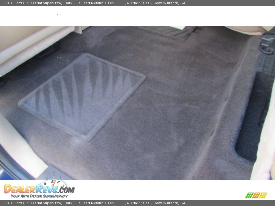 2010 Ford F150 Lariat SuperCrew Dark Blue Pearl Metallic / Tan Photo #32