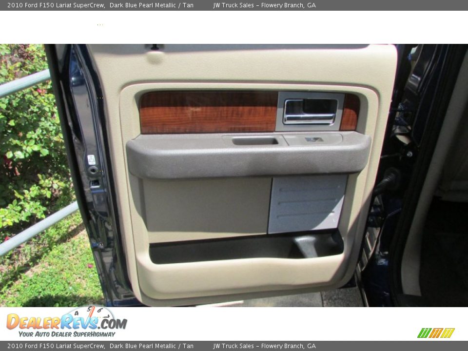 2010 Ford F150 Lariat SuperCrew Dark Blue Pearl Metallic / Tan Photo #34
