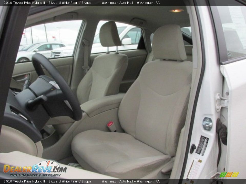 2010 Toyota Prius Hybrid III Blizzard White Pearl / Bisque Photo #11