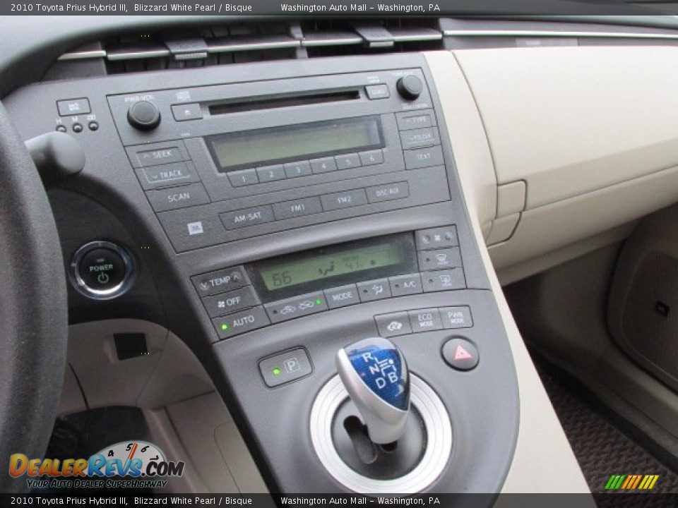 2010 Toyota Prius Hybrid III Blizzard White Pearl / Bisque Photo #14
