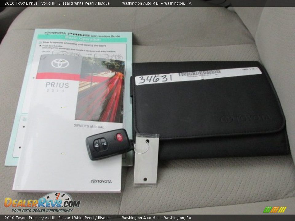 2010 Toyota Prius Hybrid III Blizzard White Pearl / Bisque Photo #17