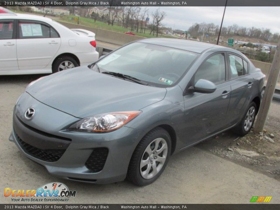 2013 Mazda MAZDA3 i SV 4 Door Dolphin Gray Mica / Black Photo #5