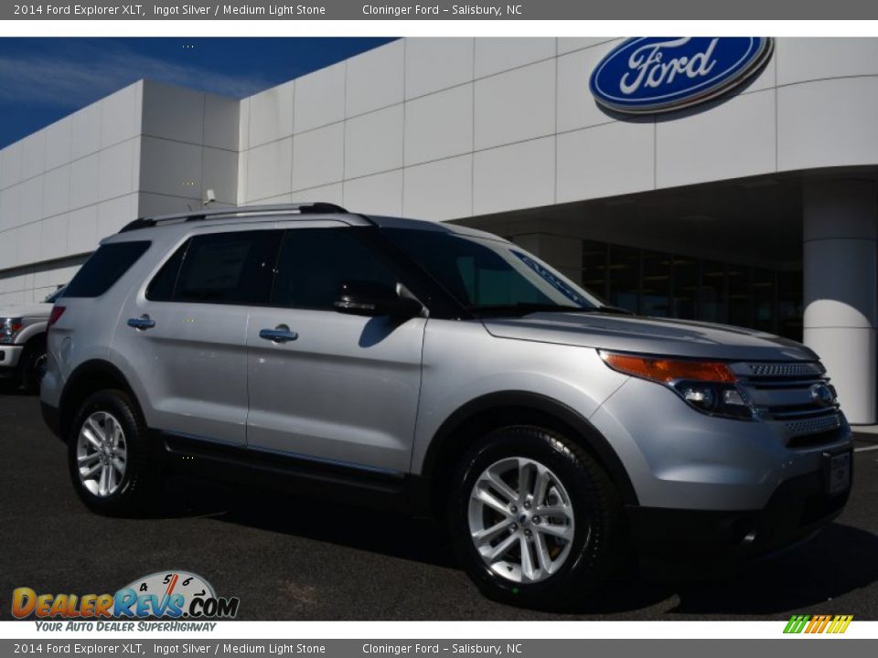 2014 Ford Explorer XLT Ingot Silver / Medium Light Stone Photo #1