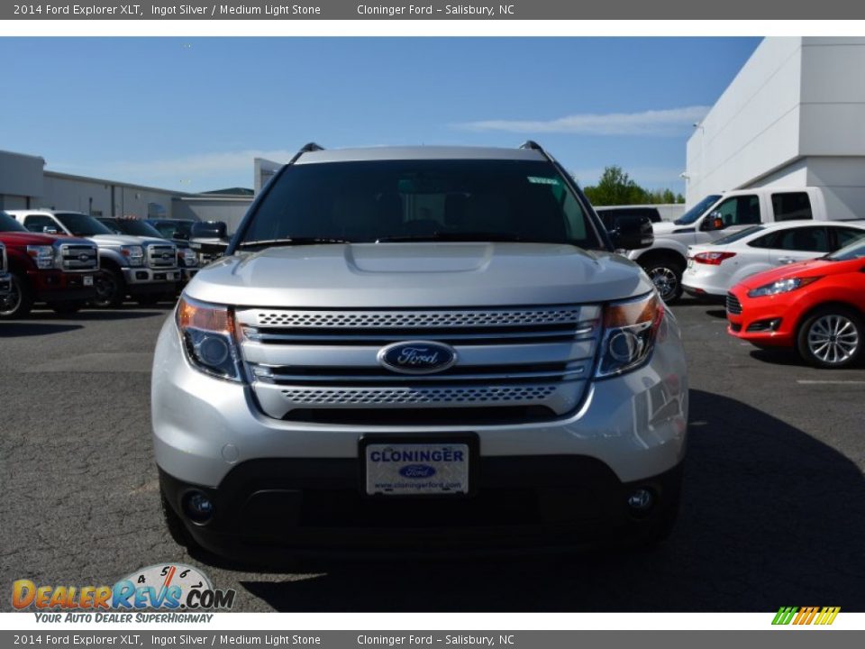 2014 Ford Explorer XLT Ingot Silver / Medium Light Stone Photo #4