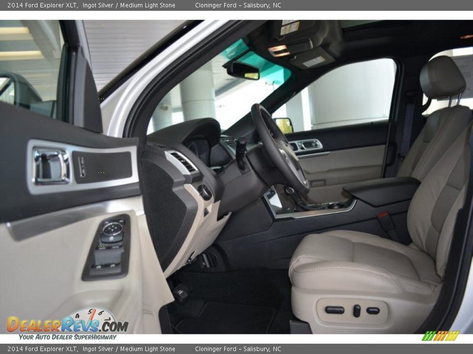 2014 Ford Explorer XLT Ingot Silver / Medium Light Stone Photo #6
