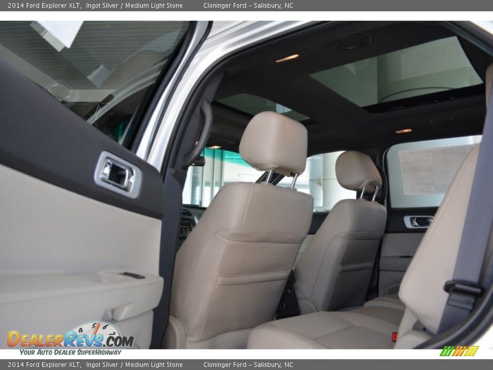 2014 Ford Explorer XLT Ingot Silver / Medium Light Stone Photo #8