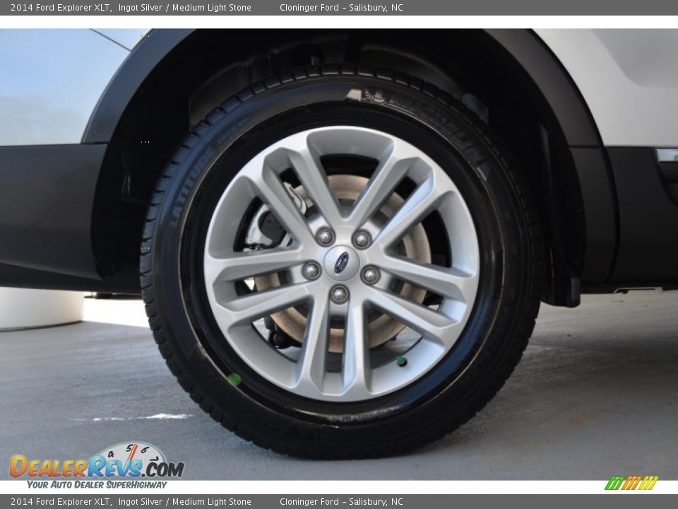 2014 Ford Explorer XLT Ingot Silver / Medium Light Stone Photo #11
