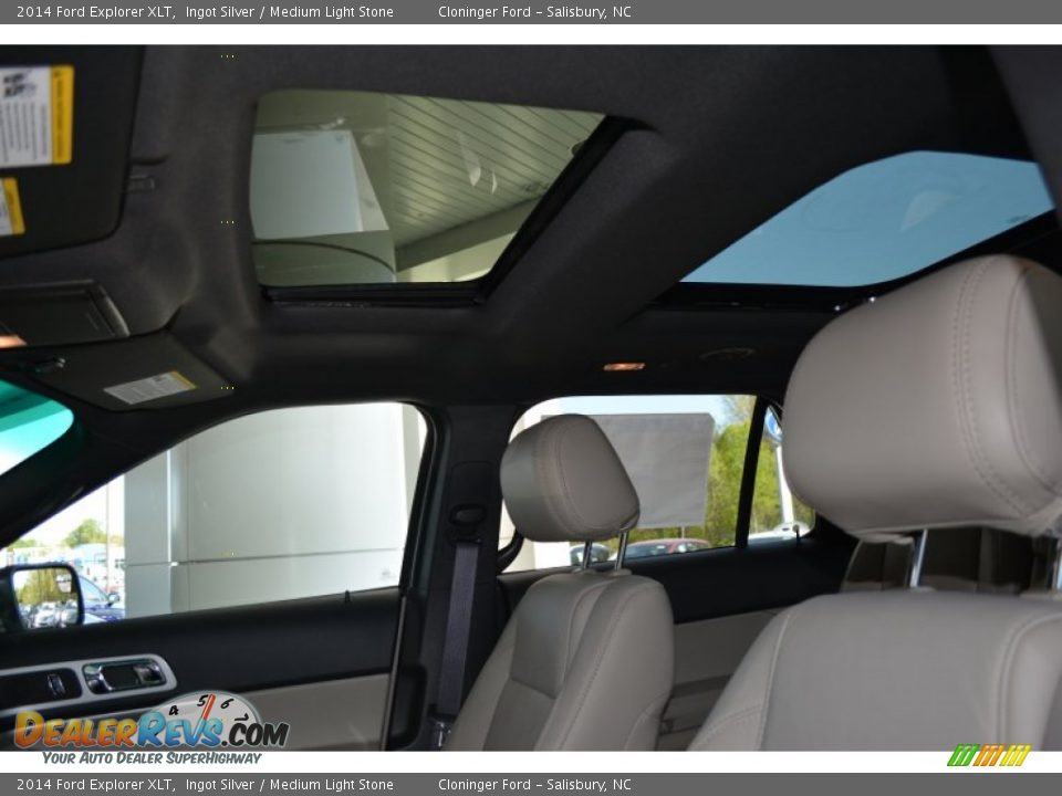 2014 Ford Explorer XLT Ingot Silver / Medium Light Stone Photo #14