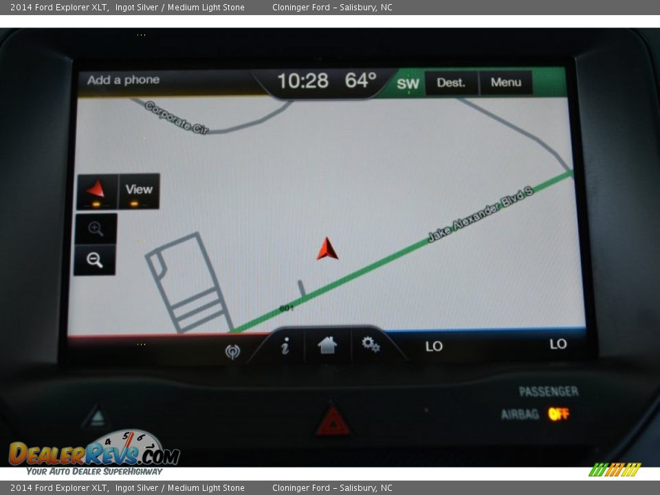 2014 Ford Explorer XLT Ingot Silver / Medium Light Stone Photo #18