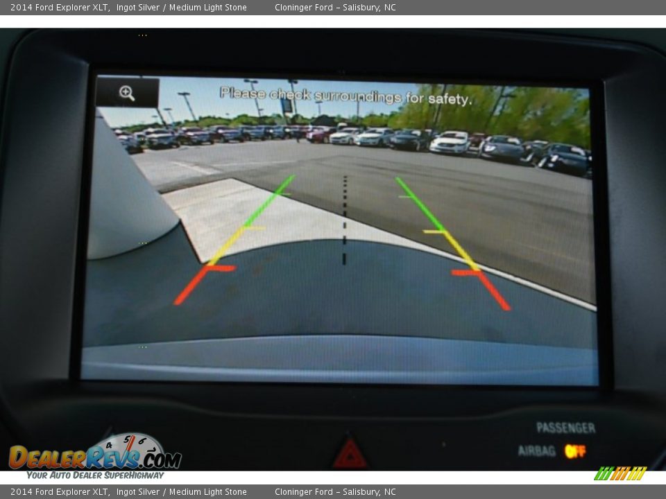 2014 Ford Explorer XLT Ingot Silver / Medium Light Stone Photo #19