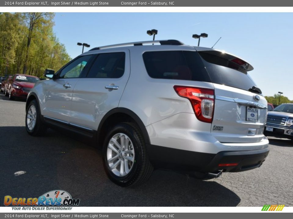 2014 Ford Explorer XLT Ingot Silver / Medium Light Stone Photo #32