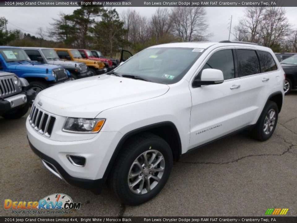2014 Jeep Grand Cherokee Limited 4x4 Bright White / Morocco Black Photo #2
