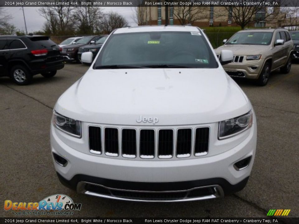 2014 Jeep Grand Cherokee Limited 4x4 Bright White / Morocco Black Photo #3