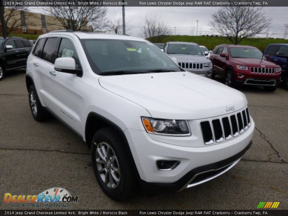 2014 Jeep Grand Cherokee Limited 4x4 Bright White / Morocco Black Photo #4
