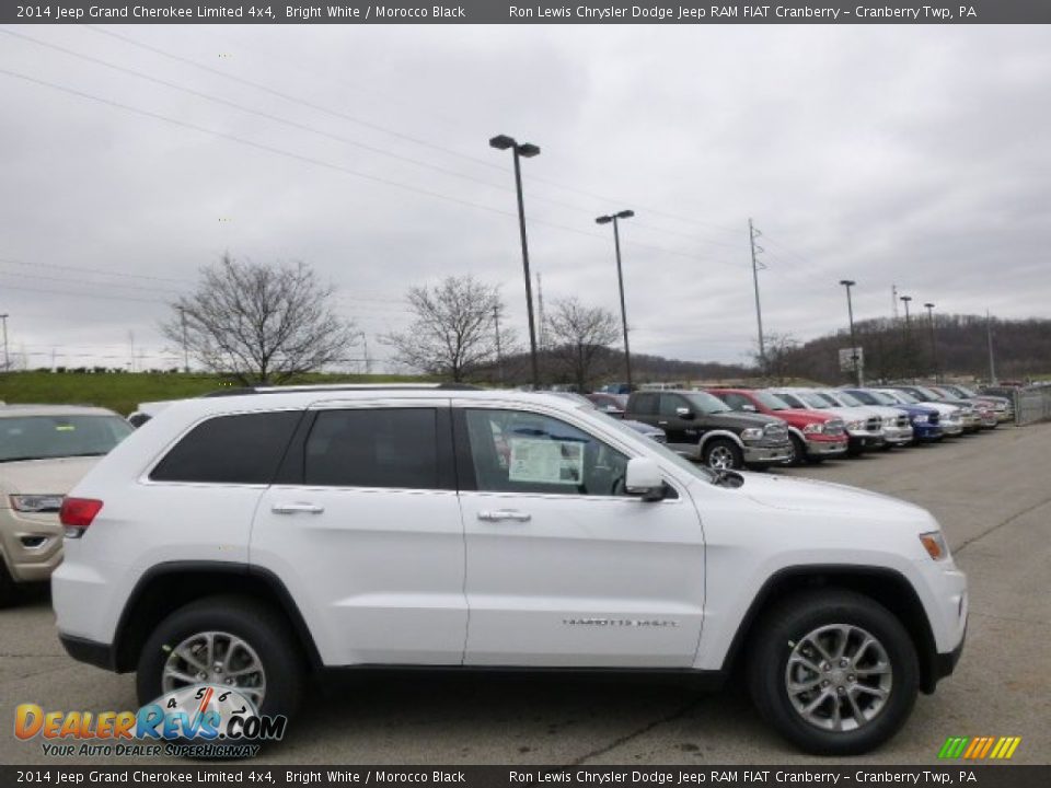 2014 Jeep Grand Cherokee Limited 4x4 Bright White / Morocco Black Photo #5