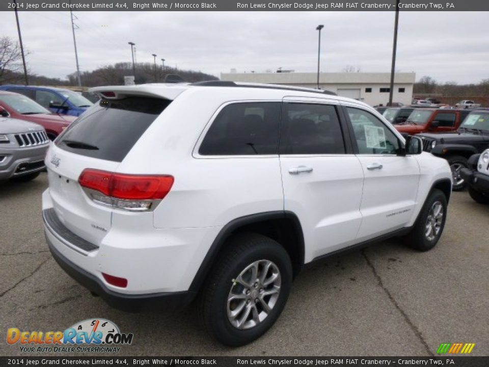 2014 Jeep Grand Cherokee Limited 4x4 Bright White / Morocco Black Photo #6