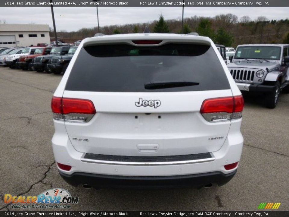 2014 Jeep Grand Cherokee Limited 4x4 Bright White / Morocco Black Photo #7