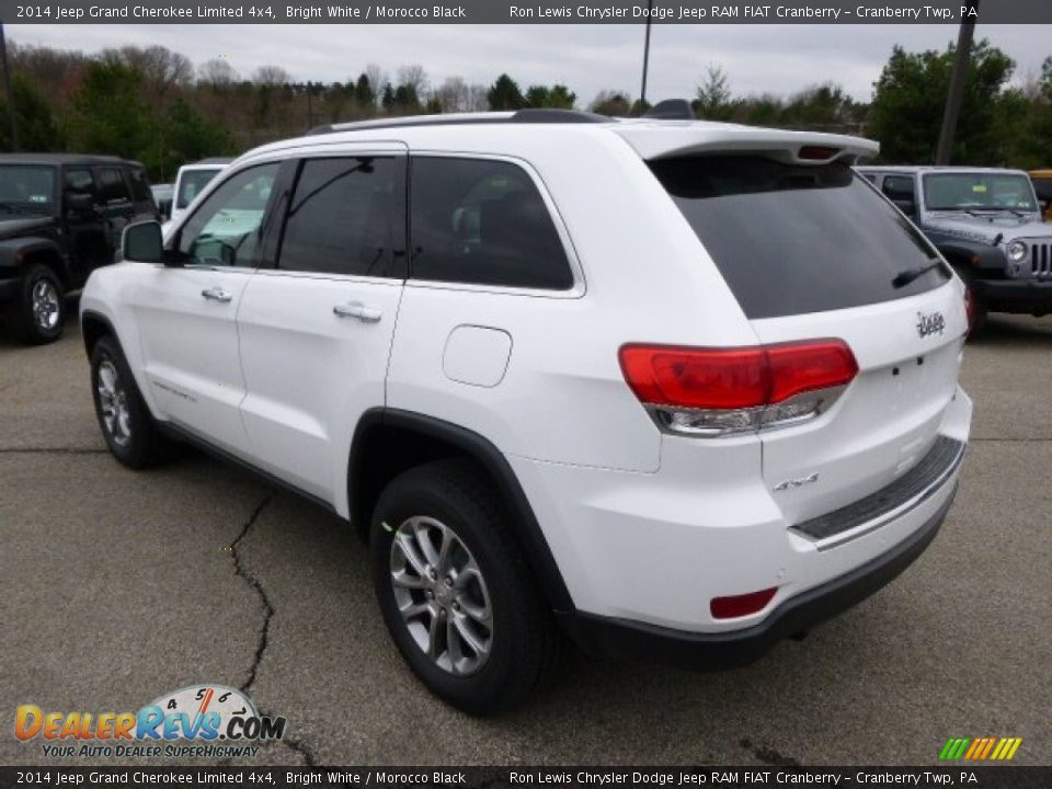 2014 Jeep Grand Cherokee Limited 4x4 Bright White / Morocco Black Photo #8