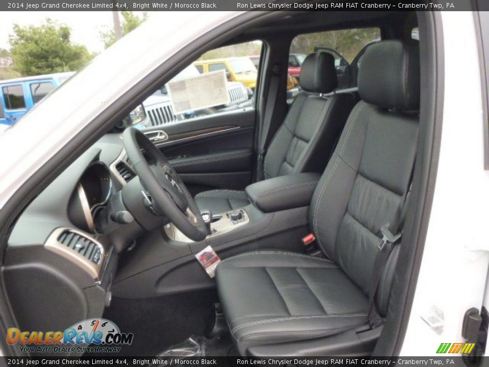 2014 Jeep Grand Cherokee Limited 4x4 Bright White / Morocco Black Photo #10