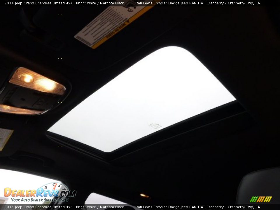 2014 Jeep Grand Cherokee Limited 4x4 Bright White / Morocco Black Photo #14