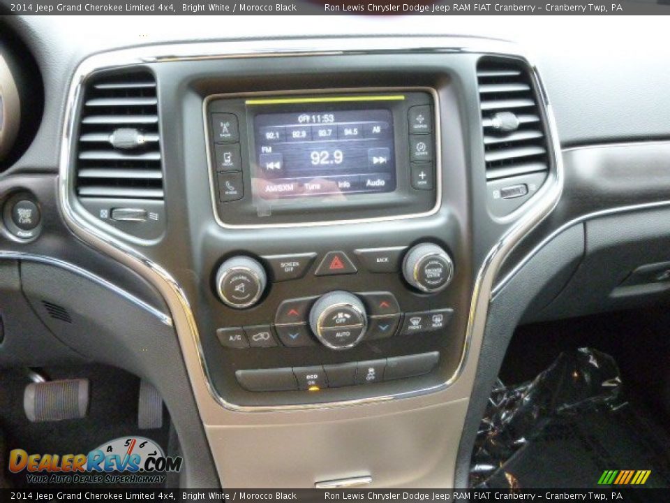 2014 Jeep Grand Cherokee Limited 4x4 Bright White / Morocco Black Photo #15