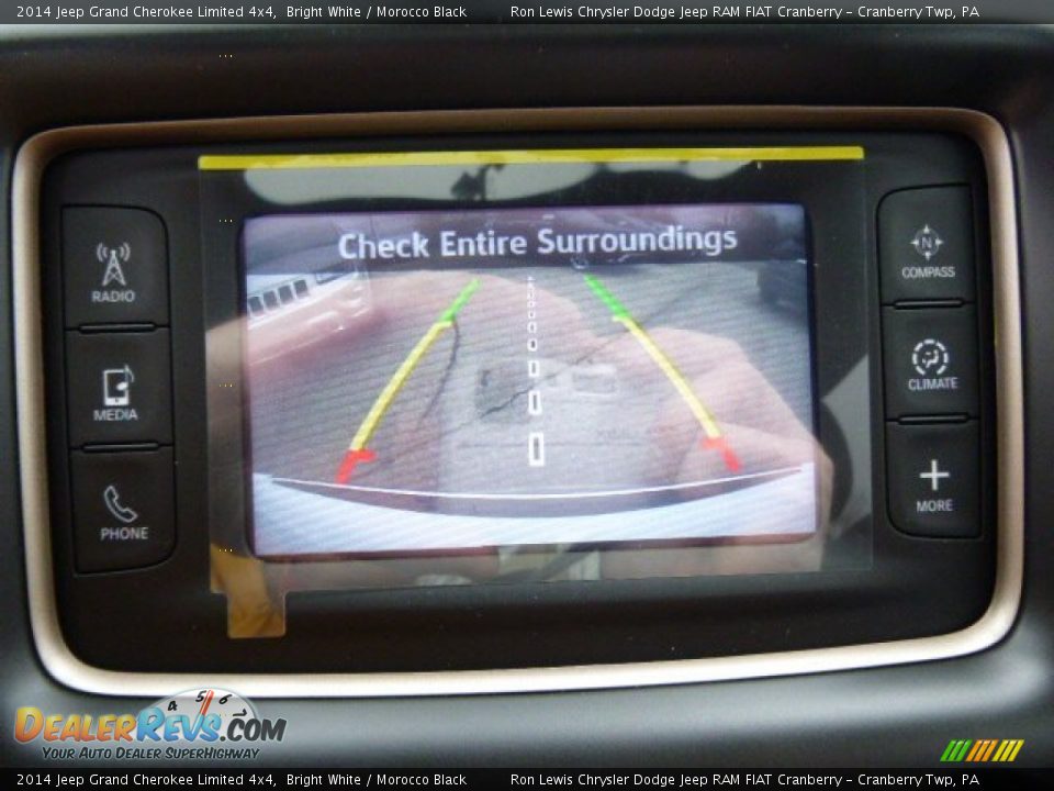 2014 Jeep Grand Cherokee Limited 4x4 Bright White / Morocco Black Photo #16