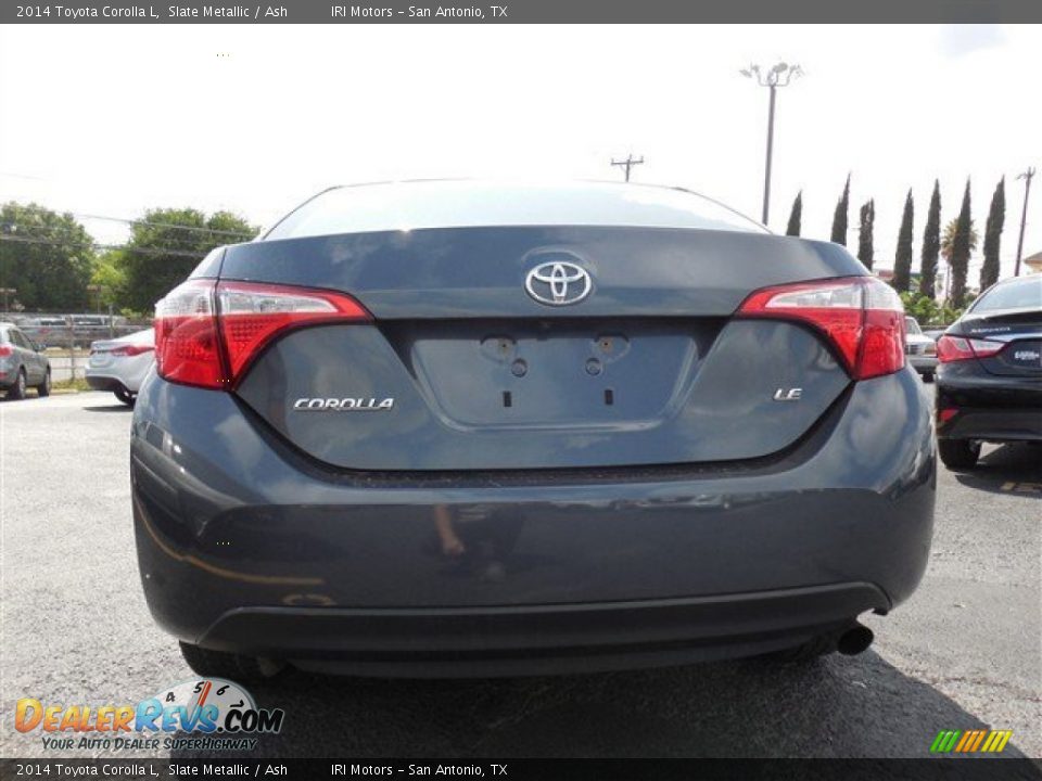 2014 Toyota Corolla L Slate Metallic / Ash Photo #9
