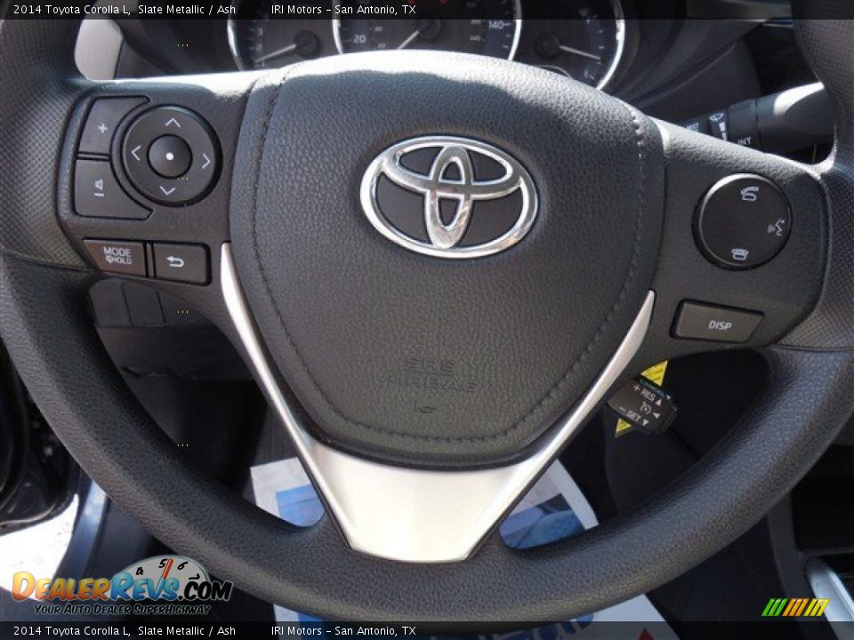 2014 Toyota Corolla L Slate Metallic / Ash Photo #23
