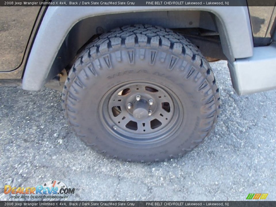 2008 Jeep Wrangler Unlimited X 4x4 Black / Dark Slate Gray/Med Slate Gray Photo #5