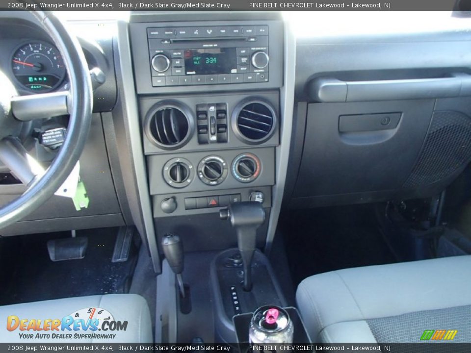 2008 Jeep Wrangler Unlimited X 4x4 Black / Dark Slate Gray/Med Slate Gray Photo #14