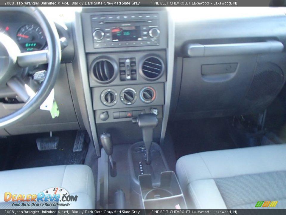 2008 Jeep Wrangler Unlimited X 4x4 Black / Dark Slate Gray/Med Slate Gray Photo #16