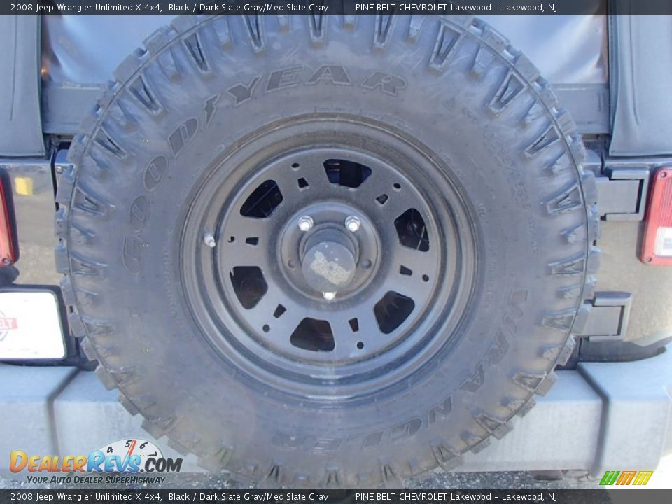 2008 Jeep Wrangler Unlimited X 4x4 Black / Dark Slate Gray/Med Slate Gray Photo #23