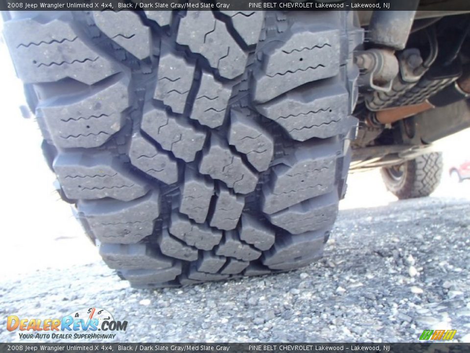 2008 Jeep Wrangler Unlimited X 4x4 Black / Dark Slate Gray/Med Slate Gray Photo #25