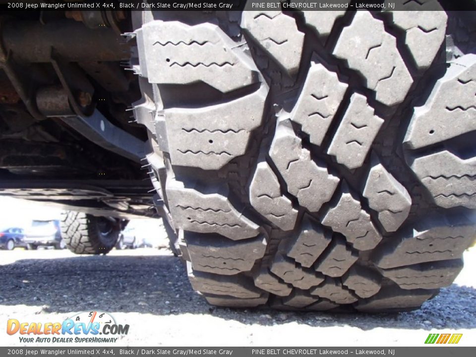 2008 Jeep Wrangler Unlimited X 4x4 Black / Dark Slate Gray/Med Slate Gray Photo #26