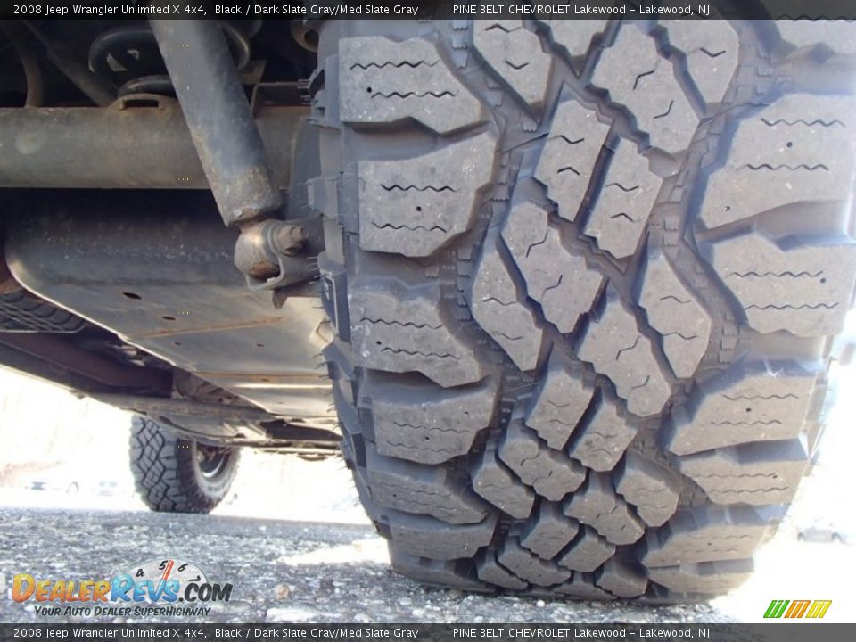 2008 Jeep Wrangler Unlimited X 4x4 Black / Dark Slate Gray/Med Slate Gray Photo #27