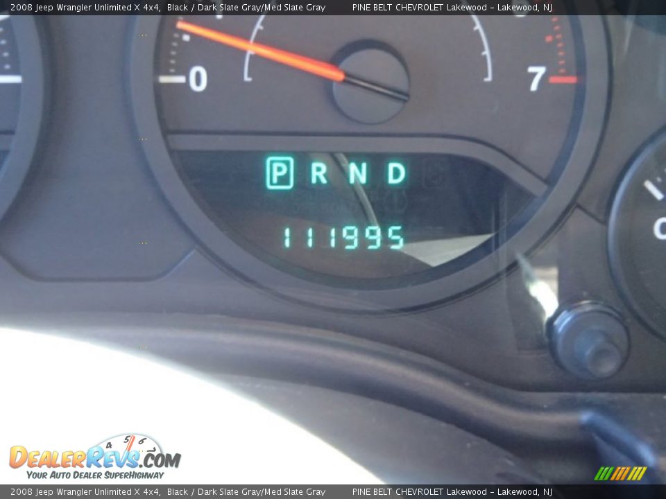 2008 Jeep Wrangler Unlimited X 4x4 Black / Dark Slate Gray/Med Slate Gray Photo #28