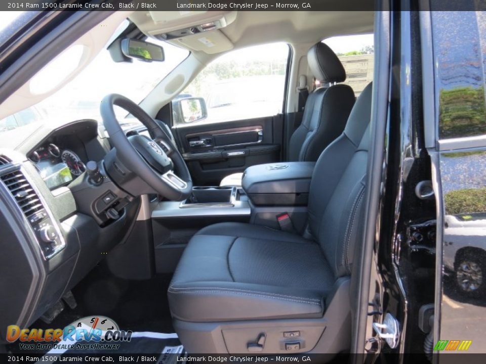 2014 Ram 1500 Laramie Crew Cab Black / Black Photo #7