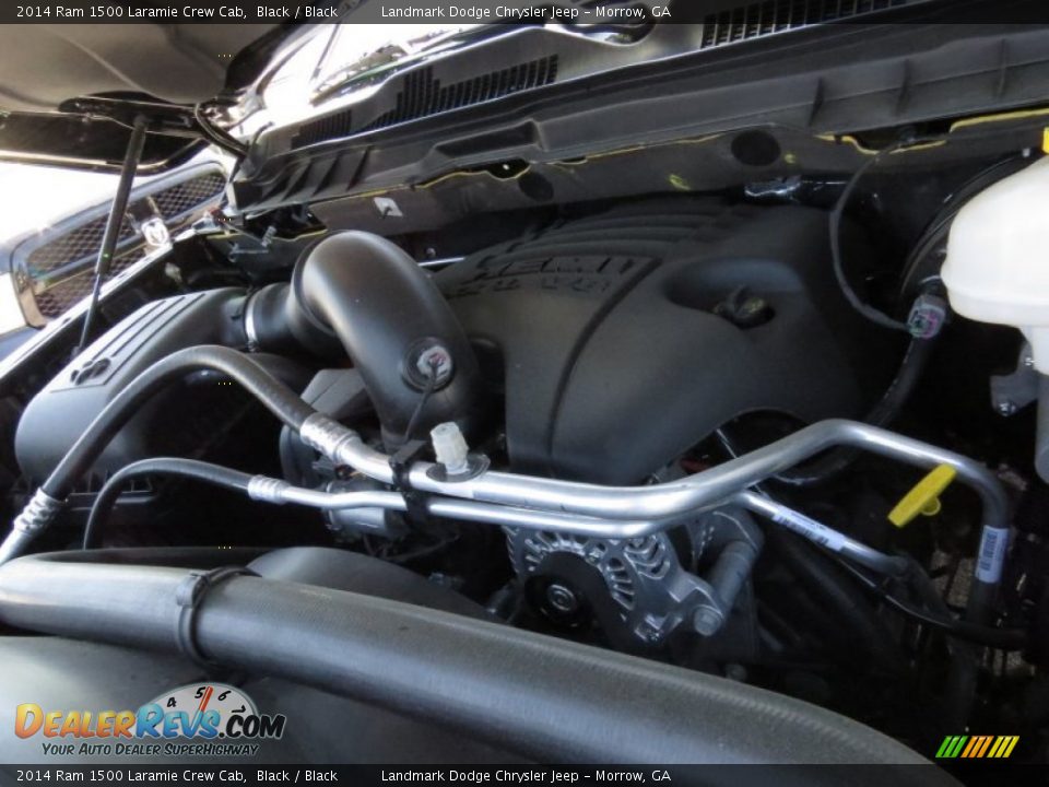 2014 Ram 1500 Laramie Crew Cab Black / Black Photo #9