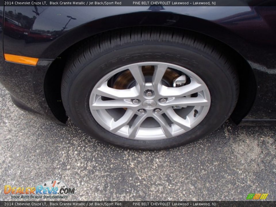 2014 Chevrolet Cruze LT Black Granite Metallic / Jet Black/Sport Red Photo #11