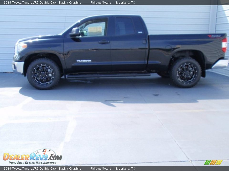 2014 Toyota Tundra SR5 Double Cab Black / Graphite Photo #6