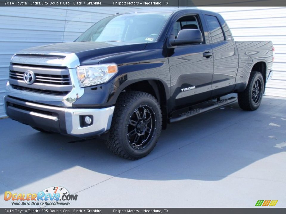 2014 Toyota Tundra SR5 Double Cab Black / Graphite Photo #7