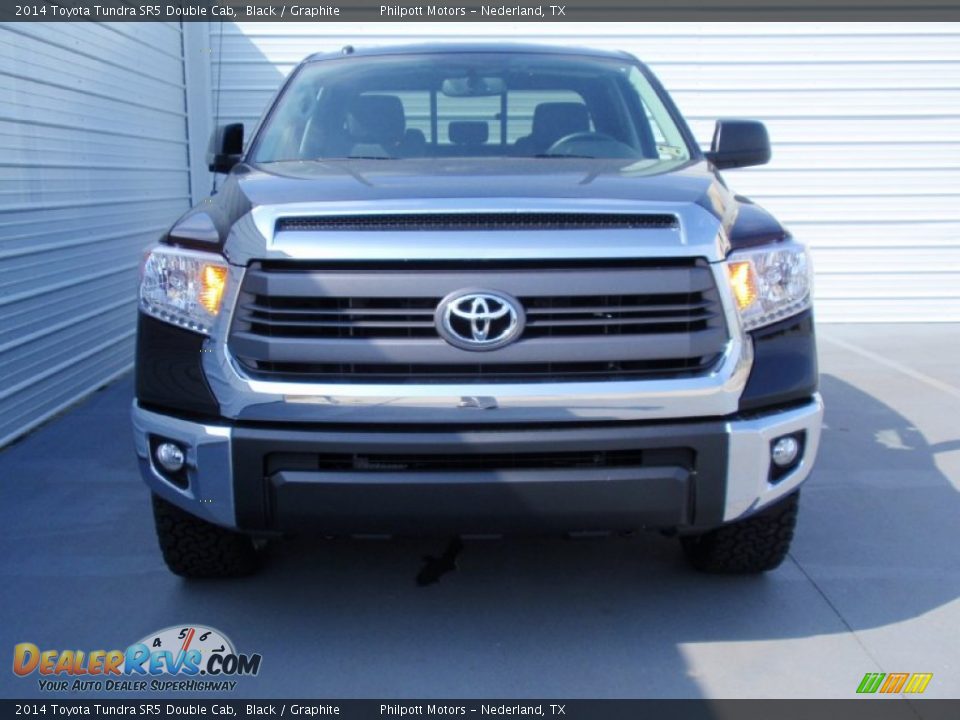 2014 Toyota Tundra SR5 Double Cab Black / Graphite Photo #8